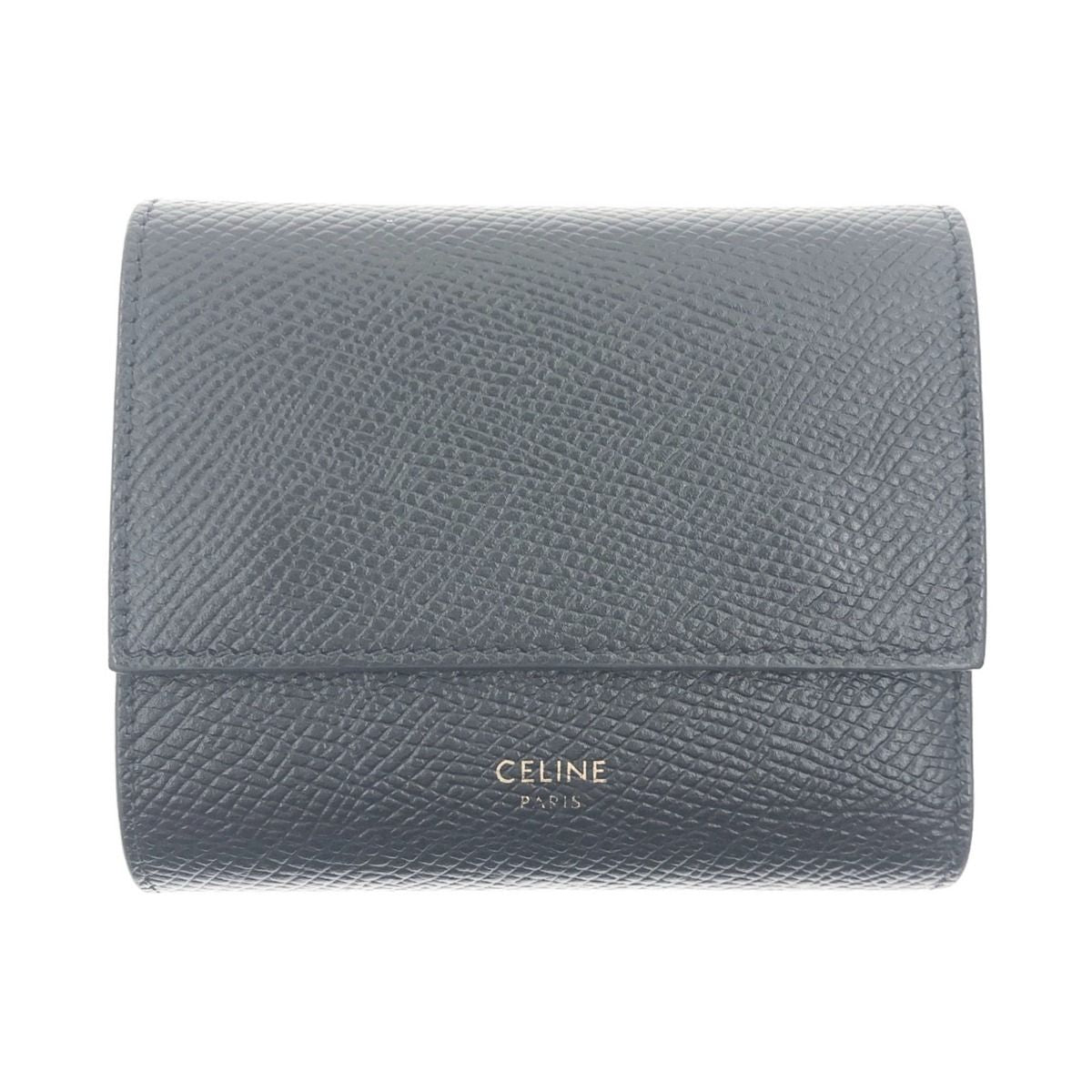 Celine Small Trifold Wallet Black