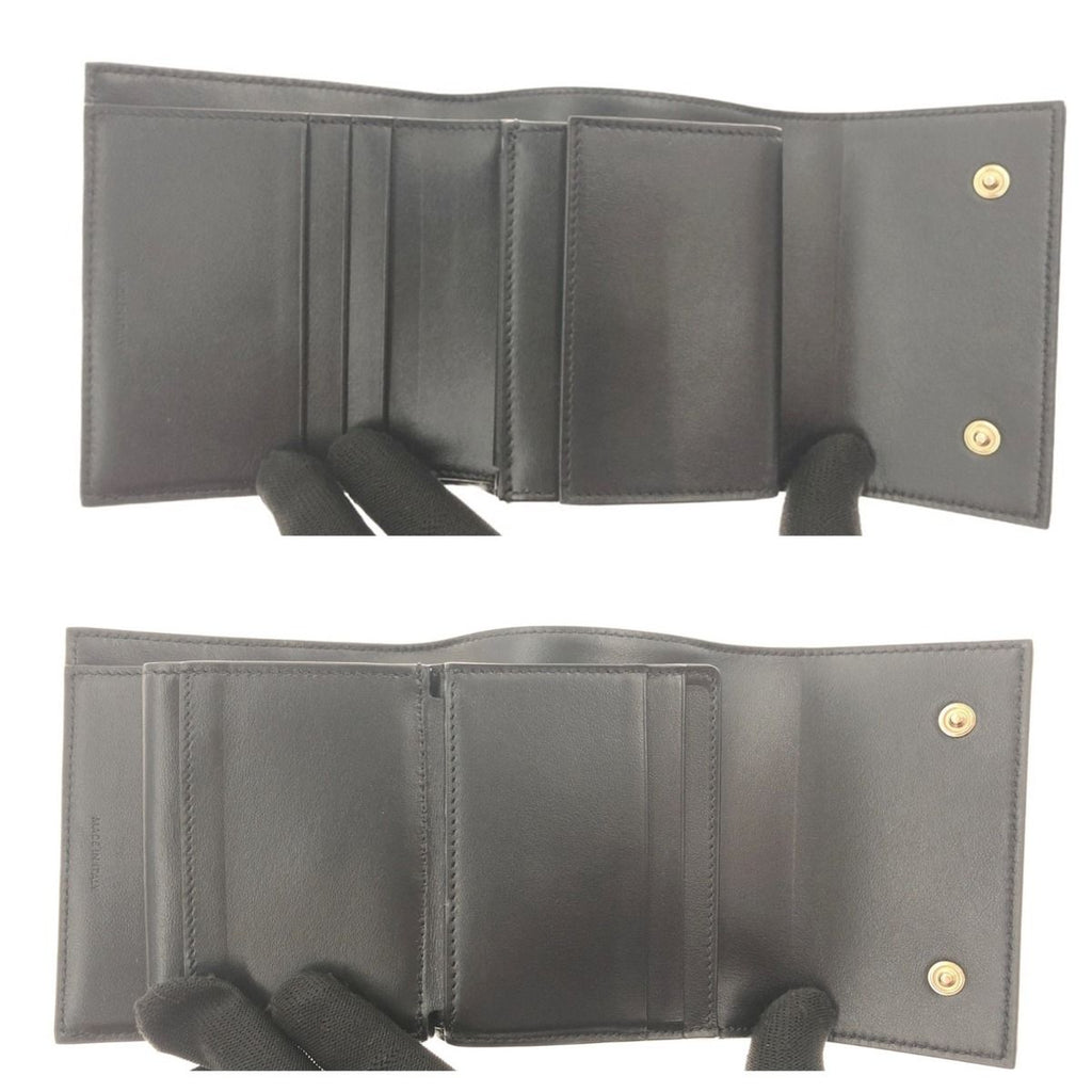 Celine Small Trifold Wallet Black — view 5