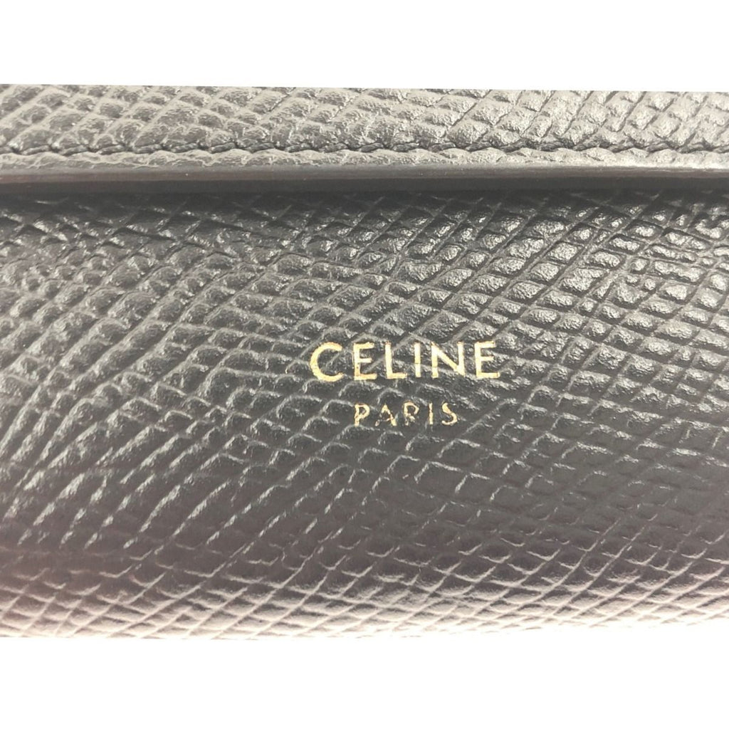 Celine Small Trifold Wallet Black — view 2