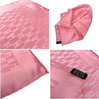 Hermes Pocket Square Grand H Scarf Pochette Pongee Faconnee H Pink Silk — view 3