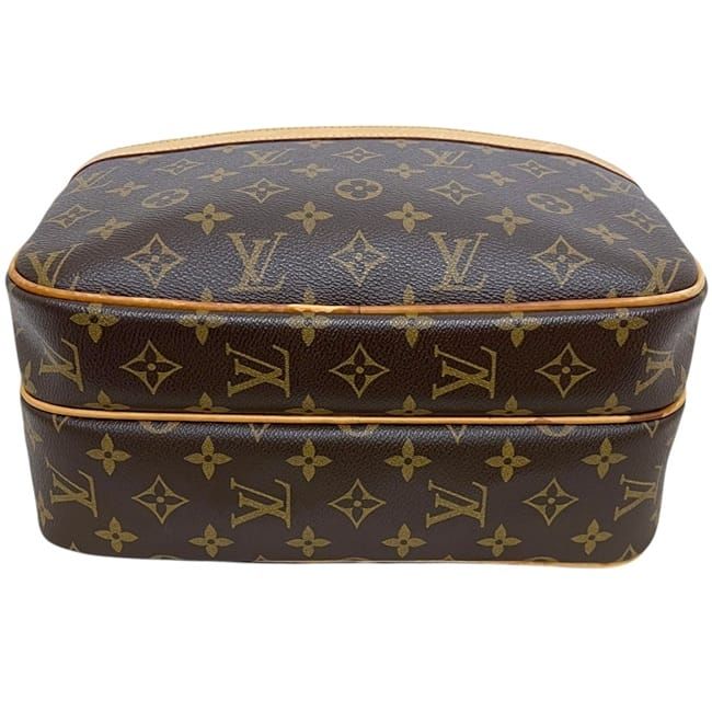 Louis Vuitton Shoulder Bag Reporter PM Monogram Canvas Vachetta Leather Brown — view 7
