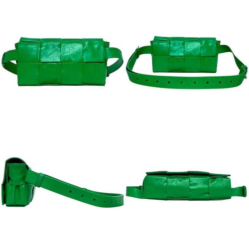 Bottega Veneta Belt Bag Crossbody Cassette Leather Green — view 2