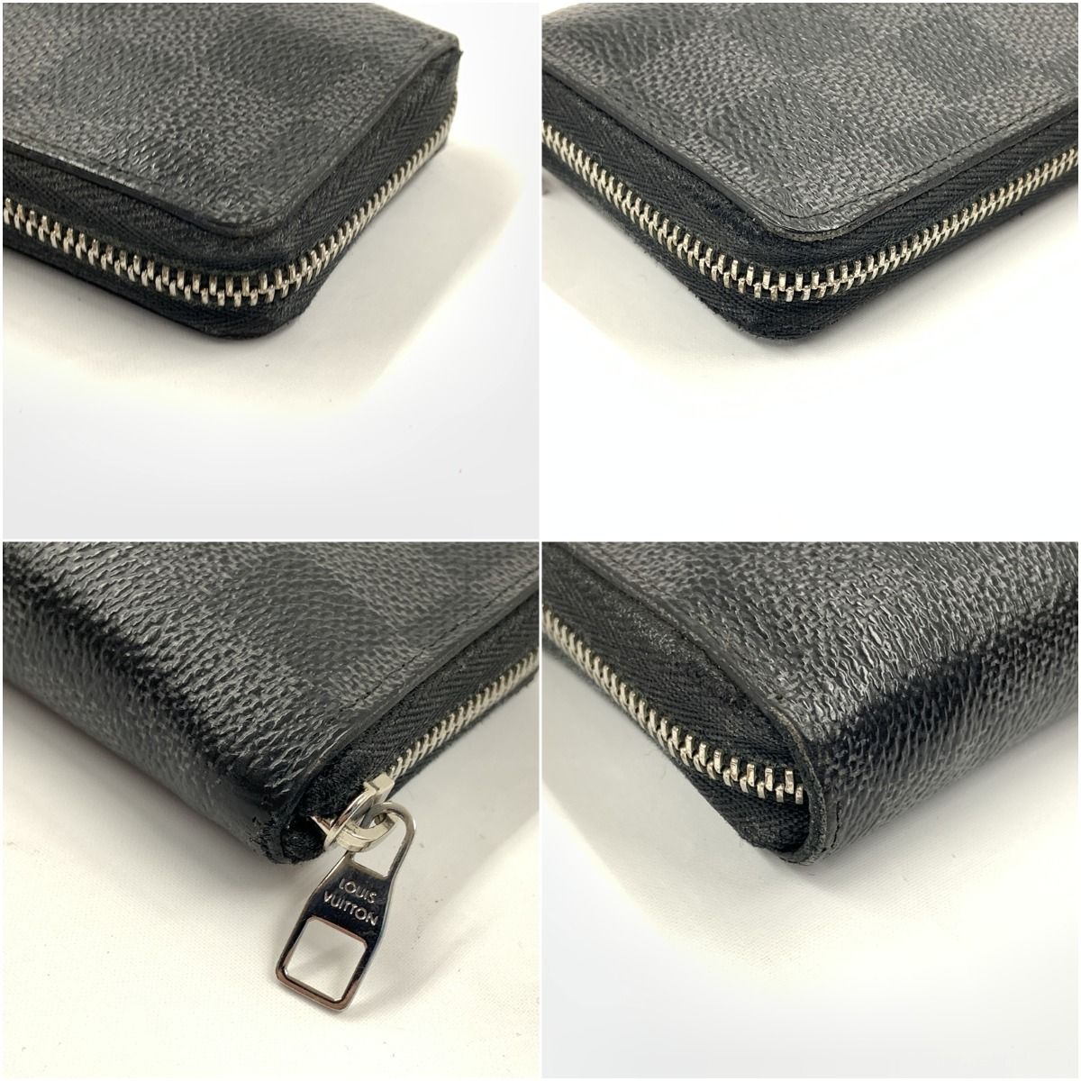Louis Vuitton Damier Graphite Zippy Coin Purse Black — view 3
