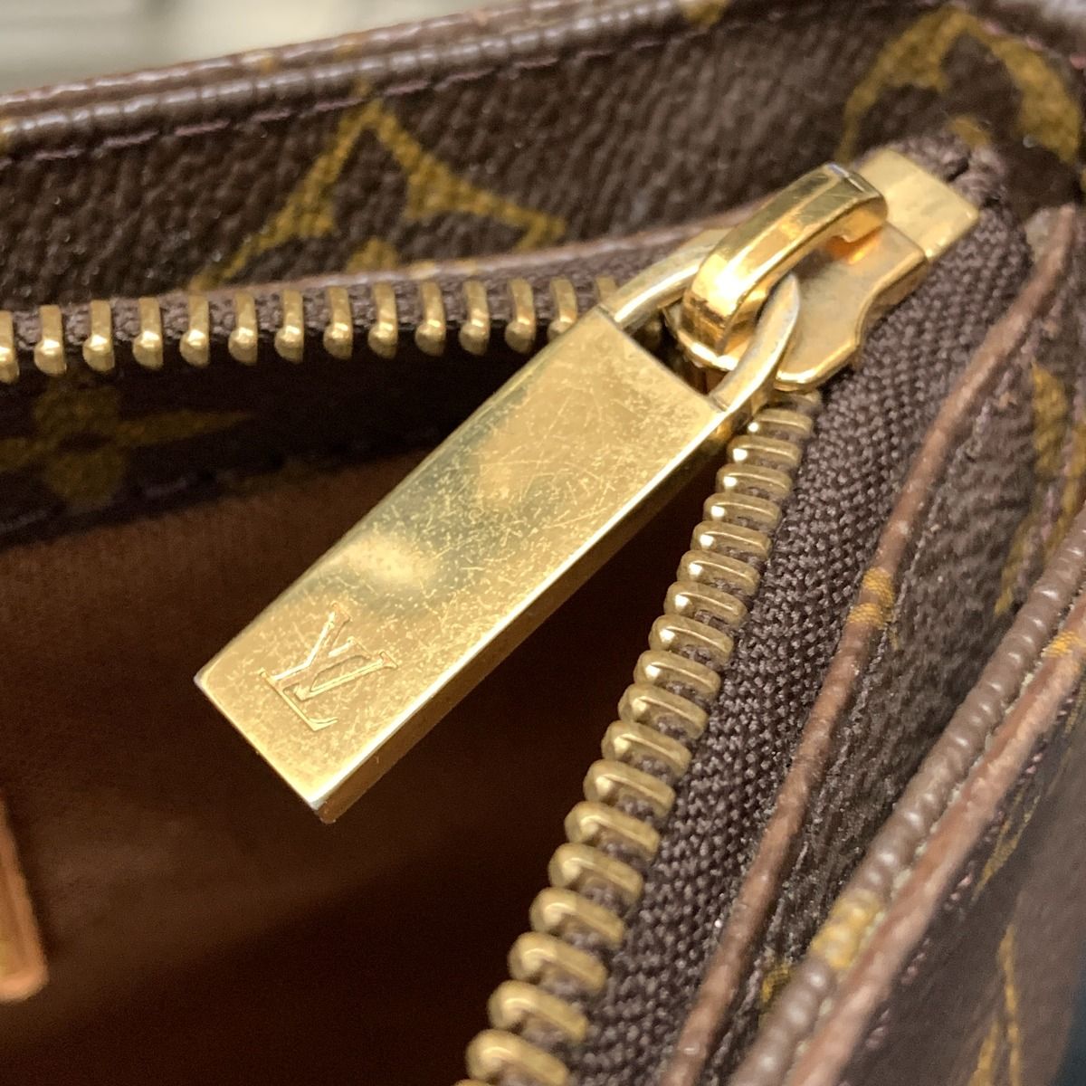 Louis Vuitton Monogram Cabas Piano Shoulder Bag Brown — view 6