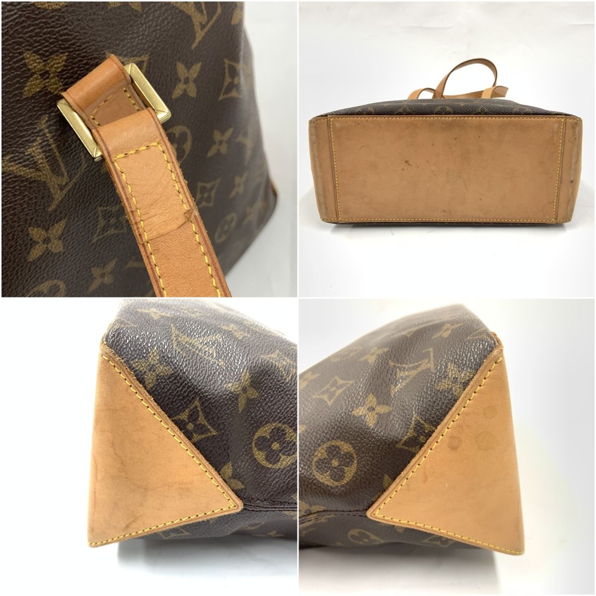 Louis Vuitton Monogram Cabas Piano Shoulder Bag Brown — view 4