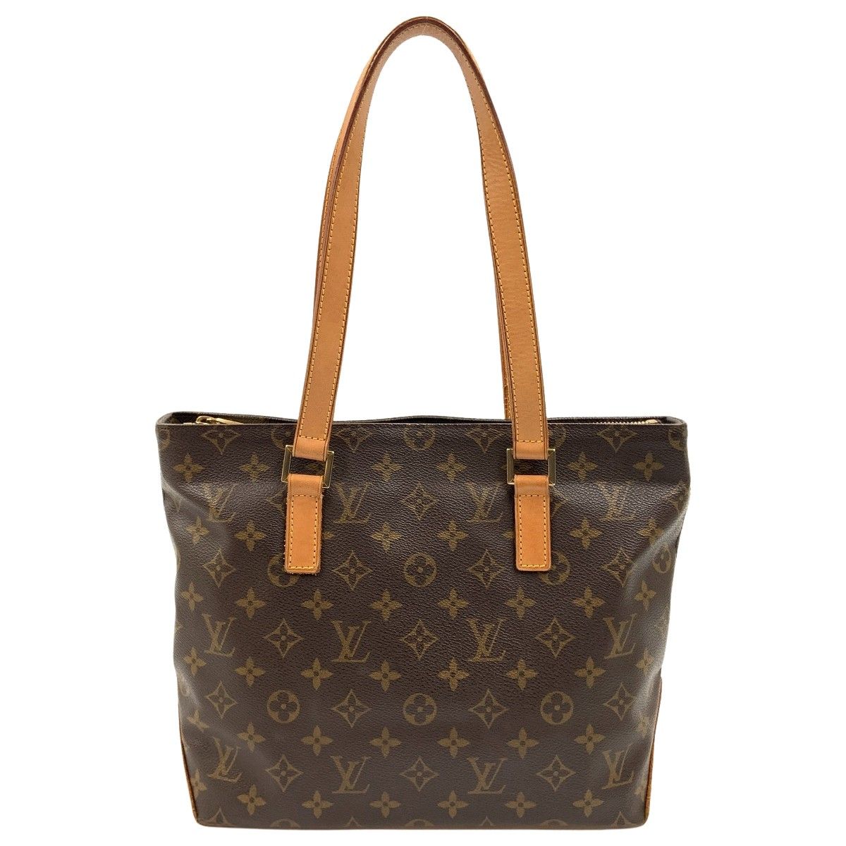 Louis Vuitton Monogram Cabas Piano Shoulder Bag Brown