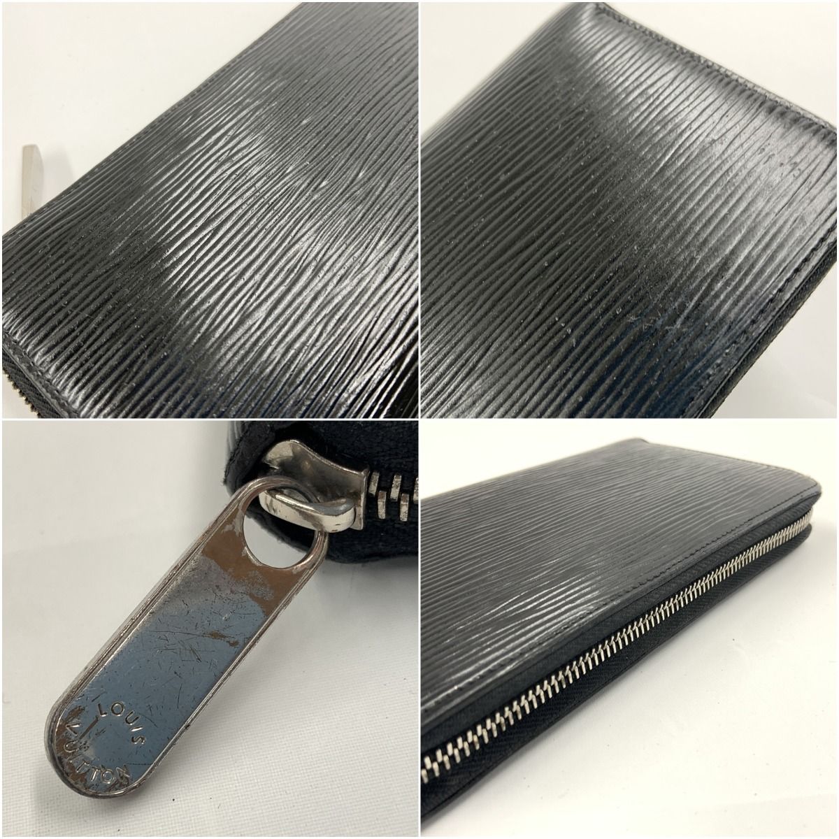 Louis Vuitton Epi Zippy Wallet Zip Around Black — view 3