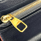 Louis Vuitton Monogram Empreinte Portefeuille Sarah Bifold Wallet Navy — view 6