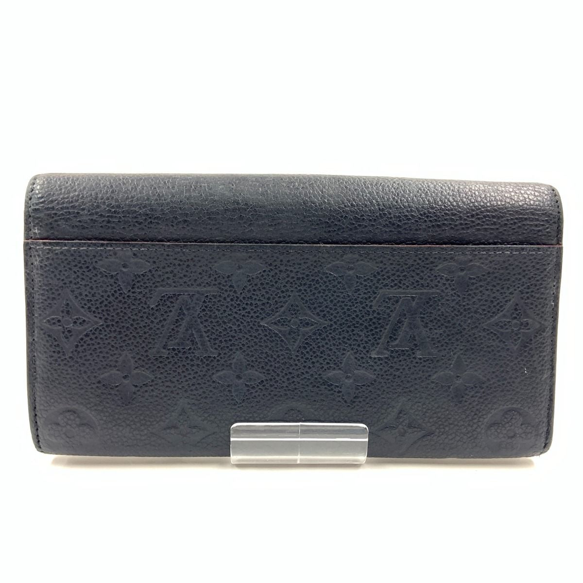 Louis Vuitton Monogram Empreinte Portefeuille Sarah Bifold Wallet Navy — view 3
