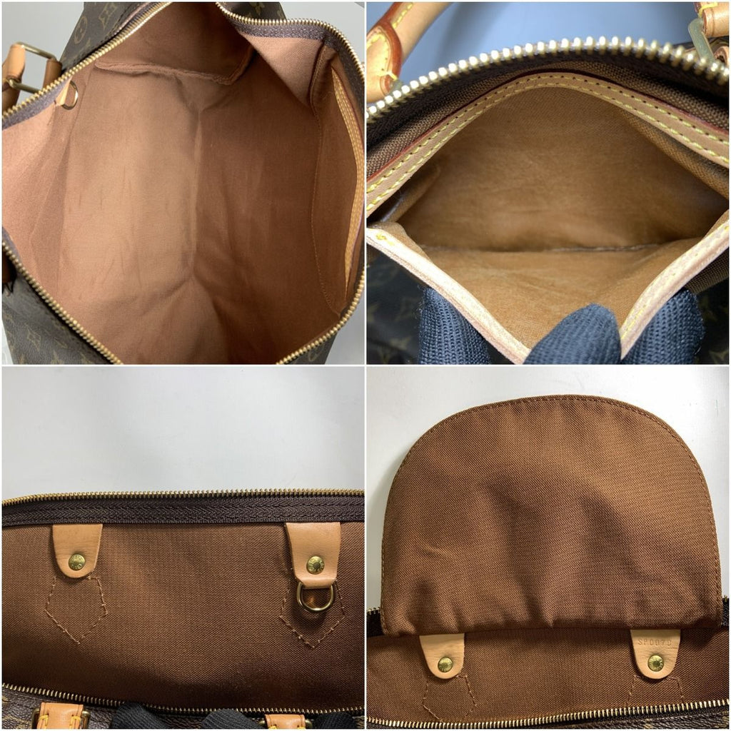 Louis Vuitton Monogram Speedy 40 Boston Bag Brown — view 7