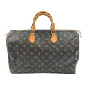Louis Vuitton Monogram Speedy 40 Boston Bag Brown