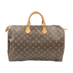 Louis Vuitton Monogram Speedy 40 Boston Bag Brown — view 2