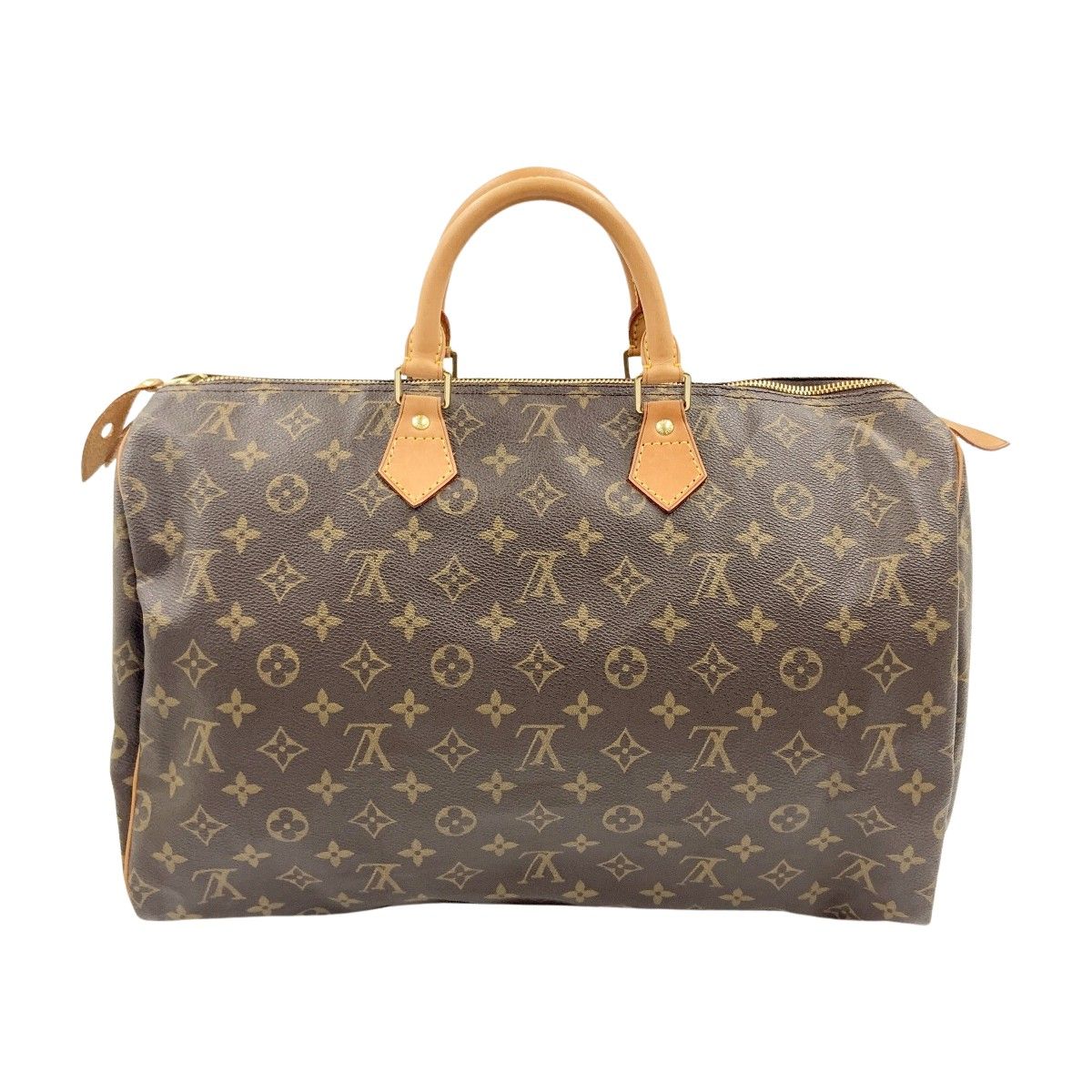 Louis Vuitton Monogram Speedy 40 Boston Bag Brown — view 2