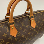 Louis Vuitton Monogram Speedy 40 Boston Bag Brown — view 3