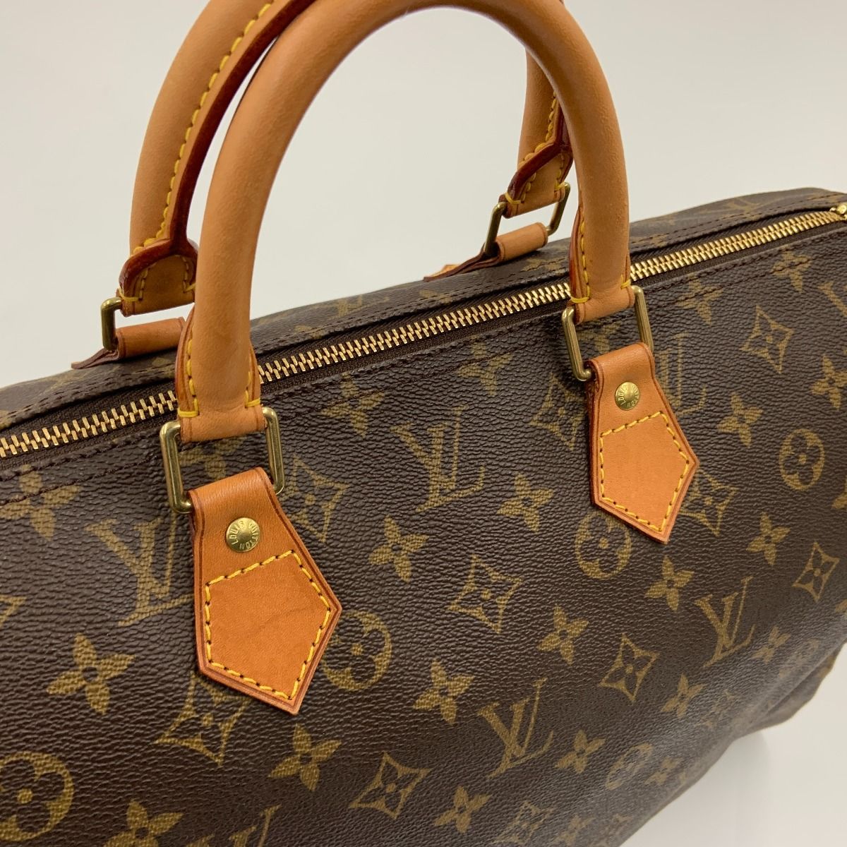 Louis Vuitton Monogram Speedy 40 Boston Bag Brown — view 3