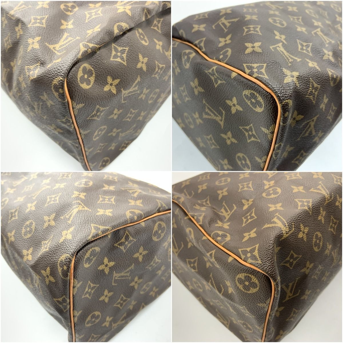 Louis Vuitton Monogram Speedy 40 Boston Bag Brown — view 6