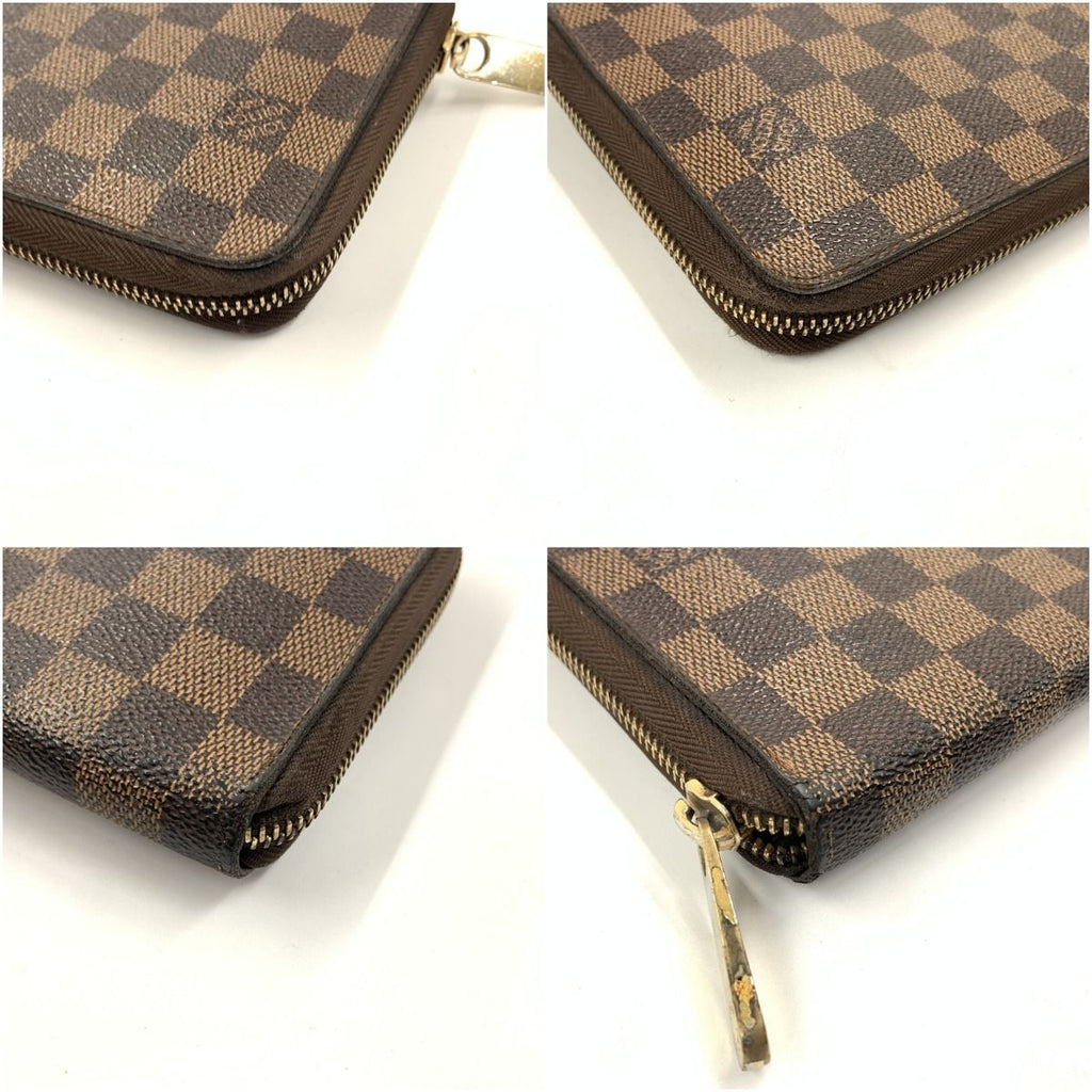 Louis Vuitton Damier Zippy Organizer Zip Around Wallet Brown — view 3
