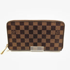Louis Vuitton Damier Zippy Organizer Zip Around Wallet Brown — view 2