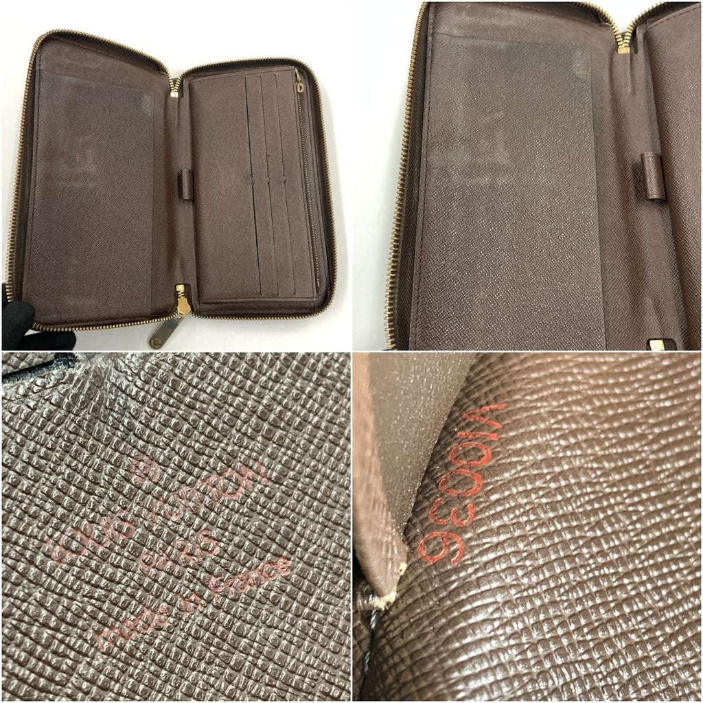 Louis Vuitton Damier Zippy Organizer Zip Around Wallet Brown — view 7