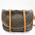 Louis Vuitton Monogram Saumur 43 Shoulder Bag Brown — view 2