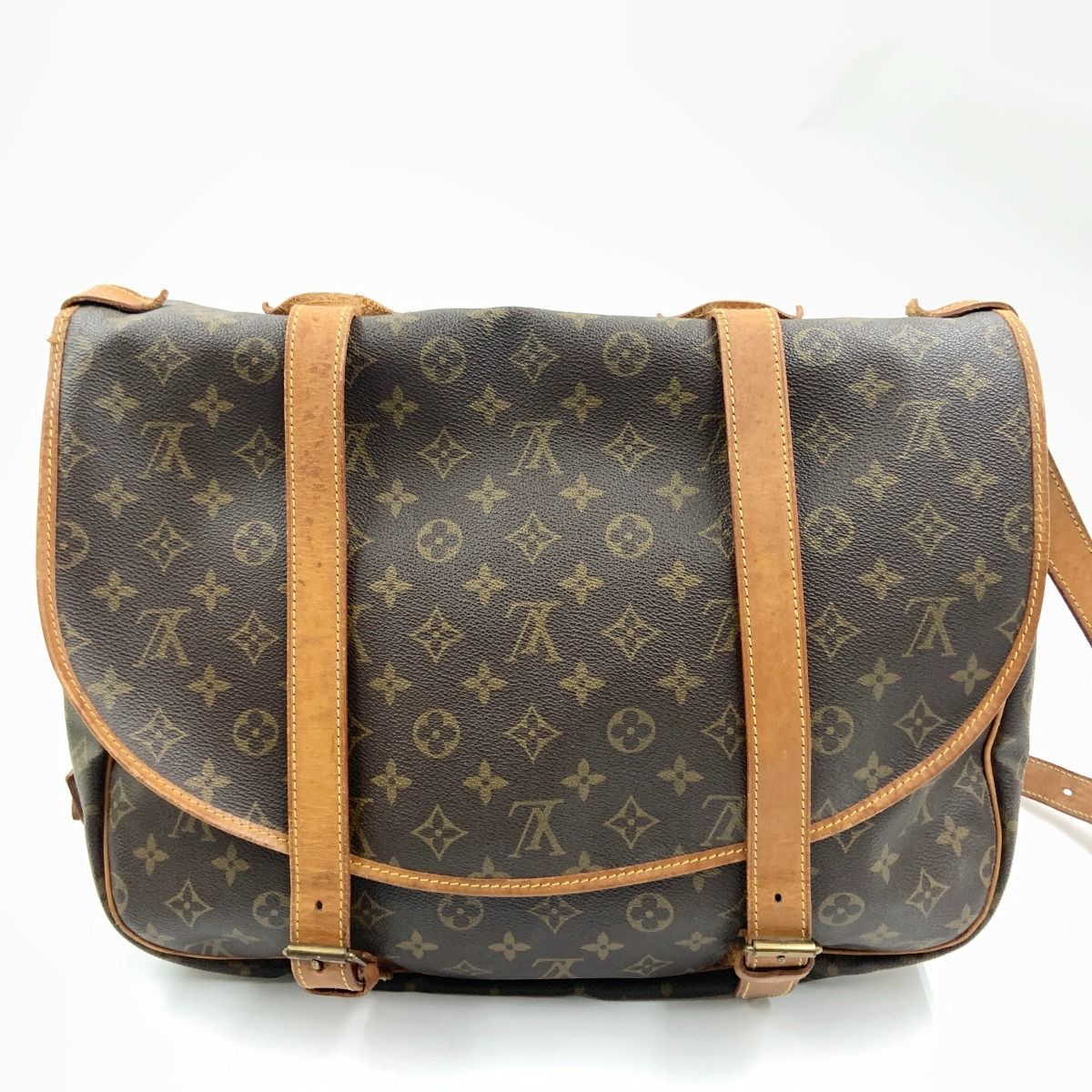Louis Vuitton Monogram Saumur 43 Shoulder Bag Brown — view 2