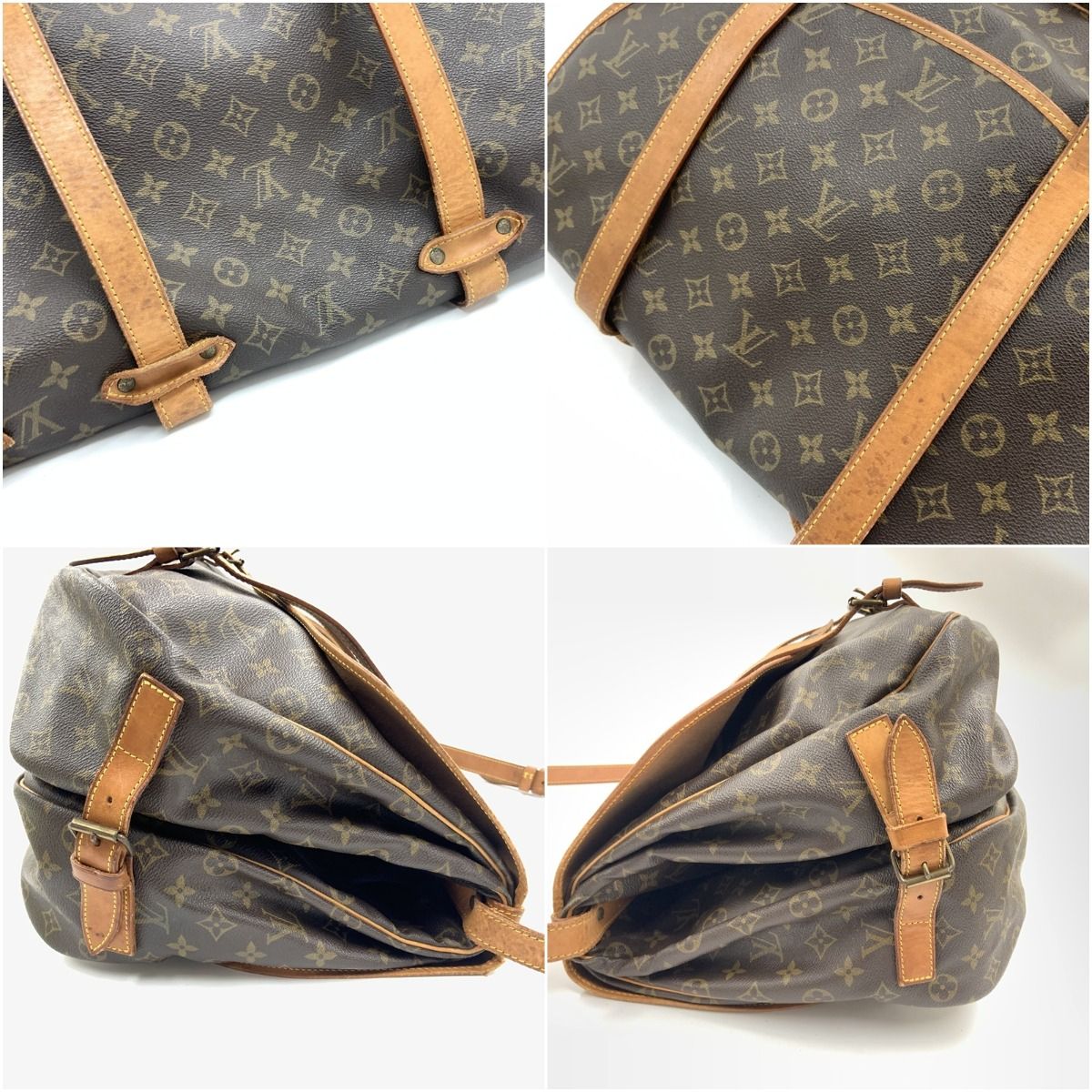 Louis Vuitton Monogram Saumur 43 Shoulder Bag Brown — view 4