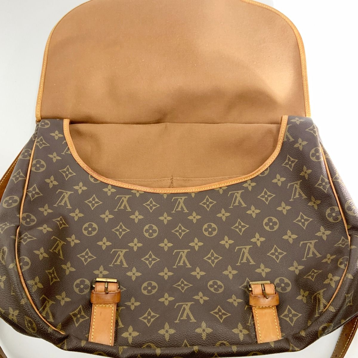 Louis Vuitton Monogram Saumur 43 Shoulder Bag Brown — view 7