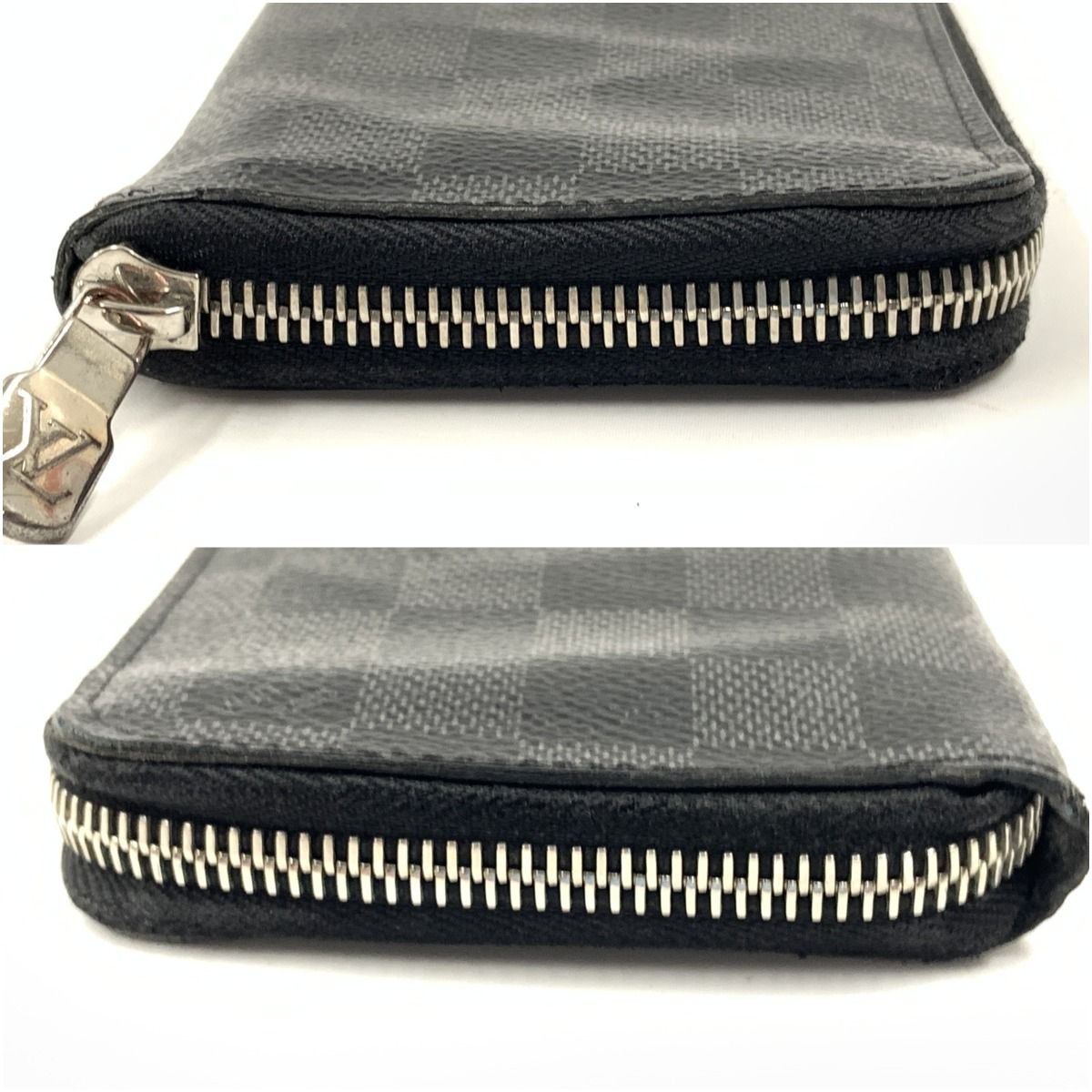 Louis Vuitton Damier Graphite Zippy Wallet Vertical Zip Around Black — view 5