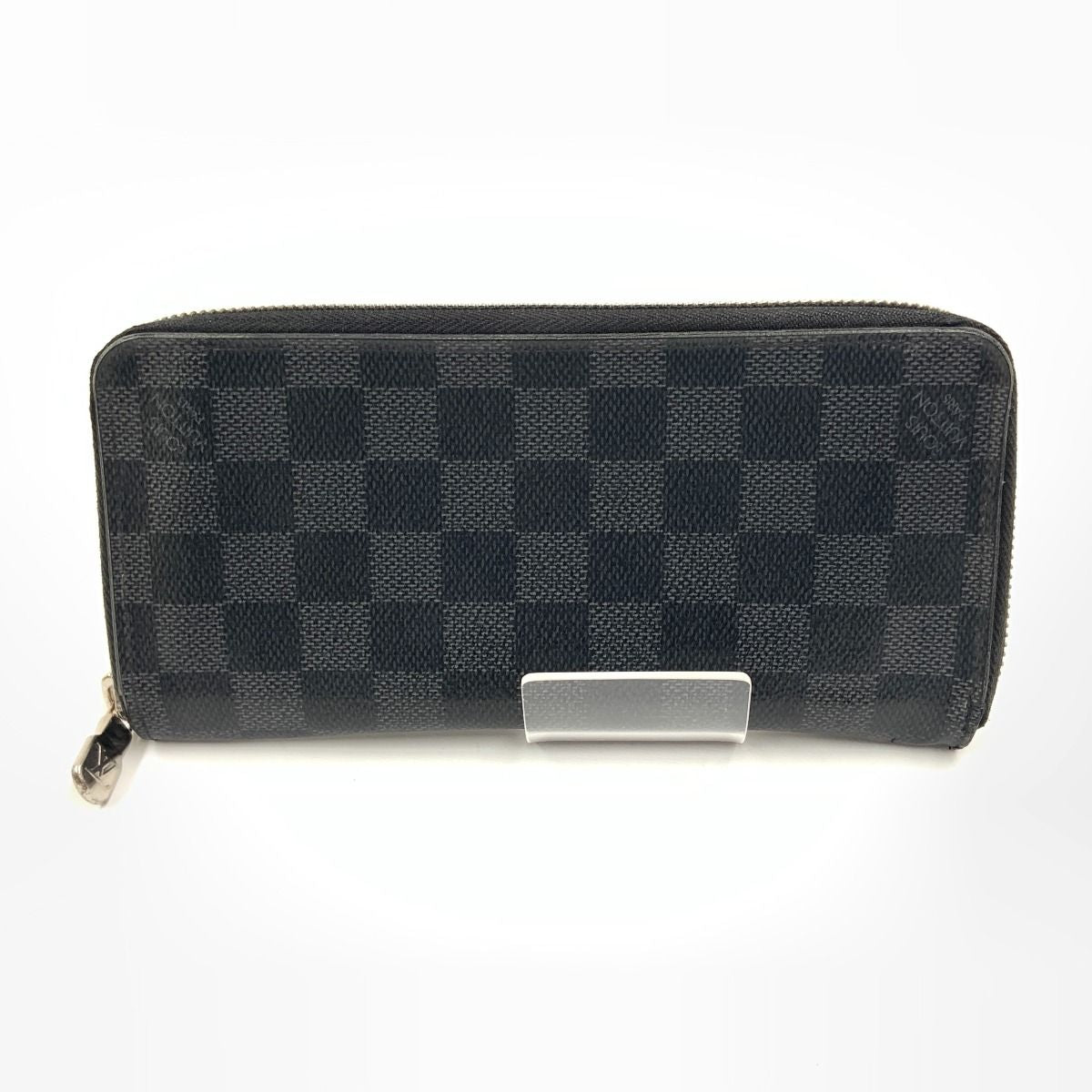Louis Vuitton Damier Graphite Zippy Wallet Vertical Zip Around Black — view 3