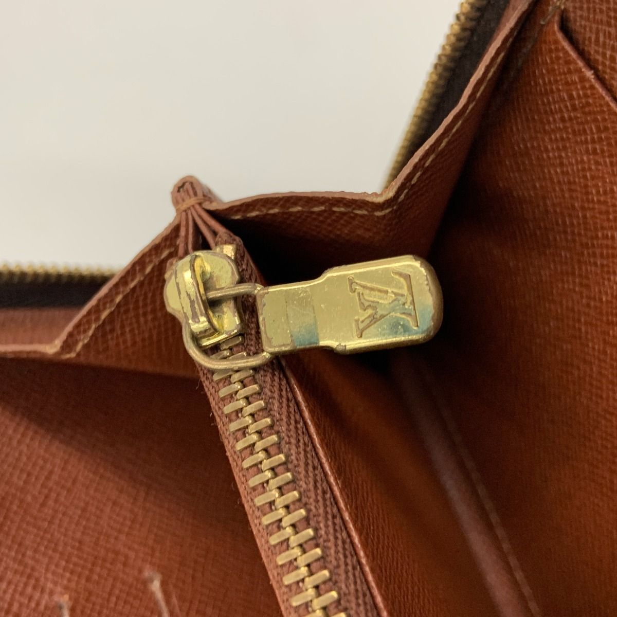 Louis Vuitton Monogram Porto Monnaie Zip Around Wallet Brown — view 6