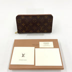 Louis Vuitton Monogram Porto Monnaie Zip Around Wallet Brown — view 8