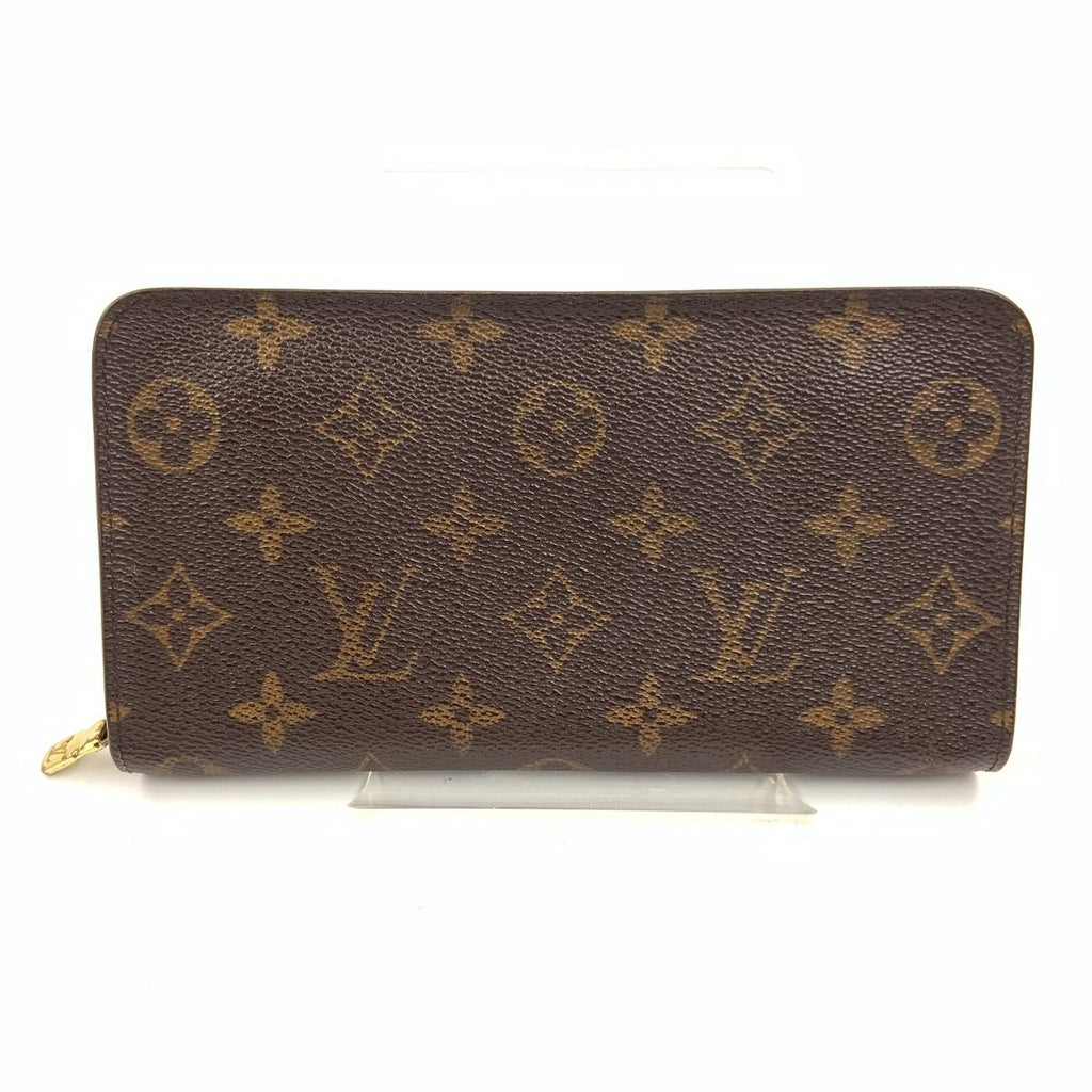 Louis Vuitton Monogram Porto Monnaie Zip Around Wallet Brown