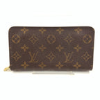 Louis Vuitton Monogram Porto Monnaie Zip Around Wallet Brown