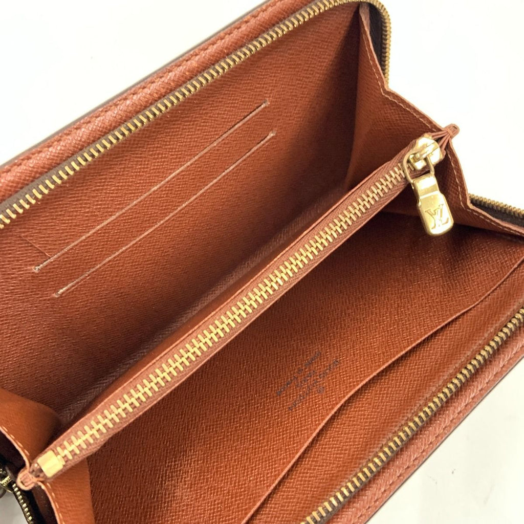 Louis Vuitton Monogram Porto Monnaie Zip Around Wallet Brown — view 5