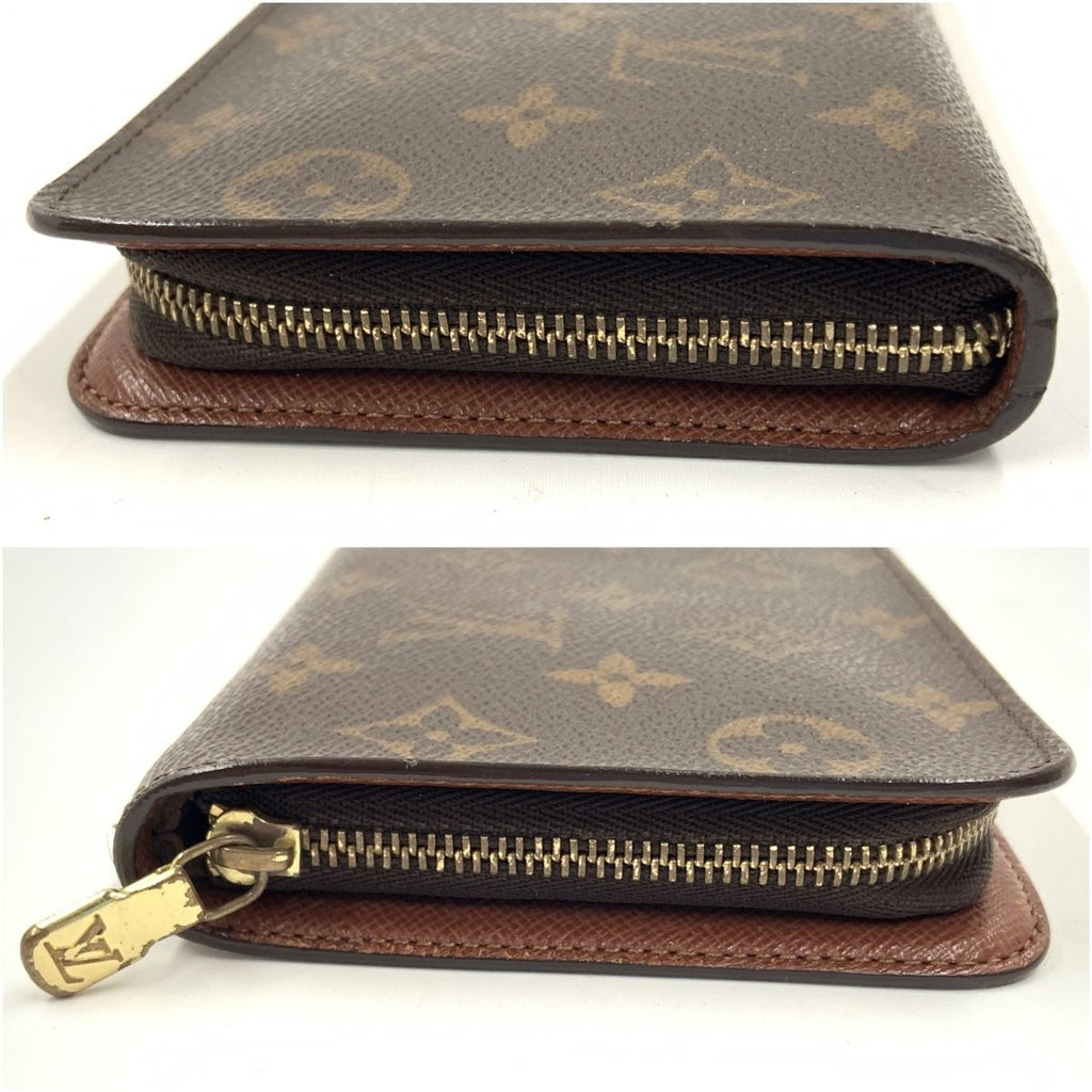 Louis Vuitton Monogram Porto Monnaie Zip Around Wallet Brown — view 2