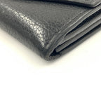 Louis Vuitton Portefeuille Lock Mini Trifold Short Wallet Black — view 8