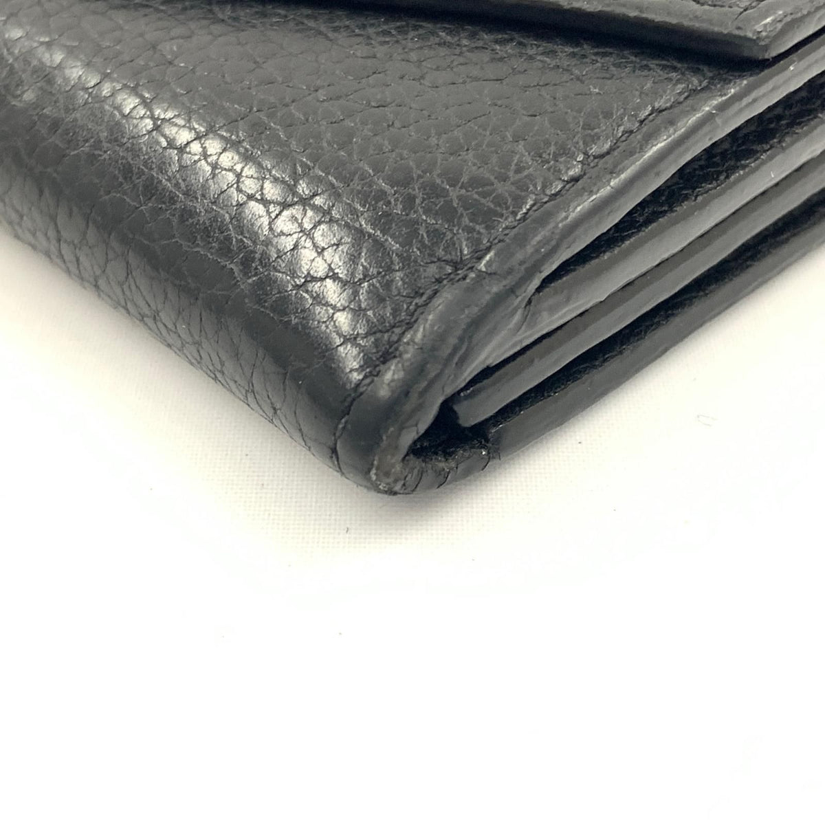 Louis Vuitton Portefeuille Lock Mini Trifold Short Wallet Black — view 8