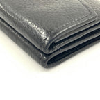 Louis Vuitton Portefeuille Lock Mini Trifold Short Wallet Black — view 6
