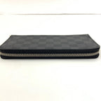 Louis Vuitton Damier Graphite Zippy Wallet Vertical Zip Around Black — view 6