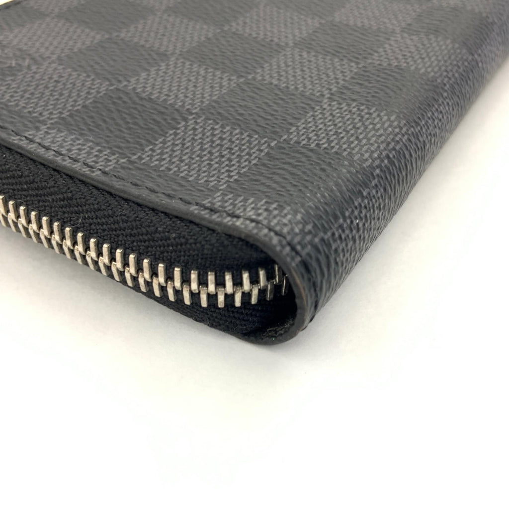 Louis Vuitton Damier Graphite Zippy Wallet Vertical Zip Around Black — view 5