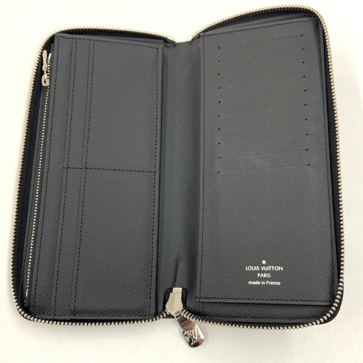 Louis Vuitton Damier Graphite Zippy Wallet Vertical Zip Around Black — view 7