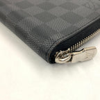 Louis Vuitton Damier Graphite Zippy Wallet Vertical Zip Around Black — view 4