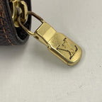 Louis Vuitton Damier Porte Monnaie Zip Around Wallet Brown Coin Purse — view 2