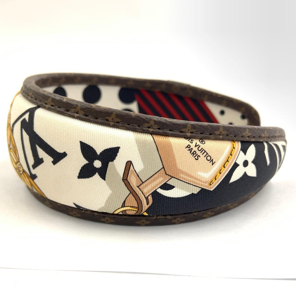 Louis Vuitton Headband Mindful White Brown Hair — view 2