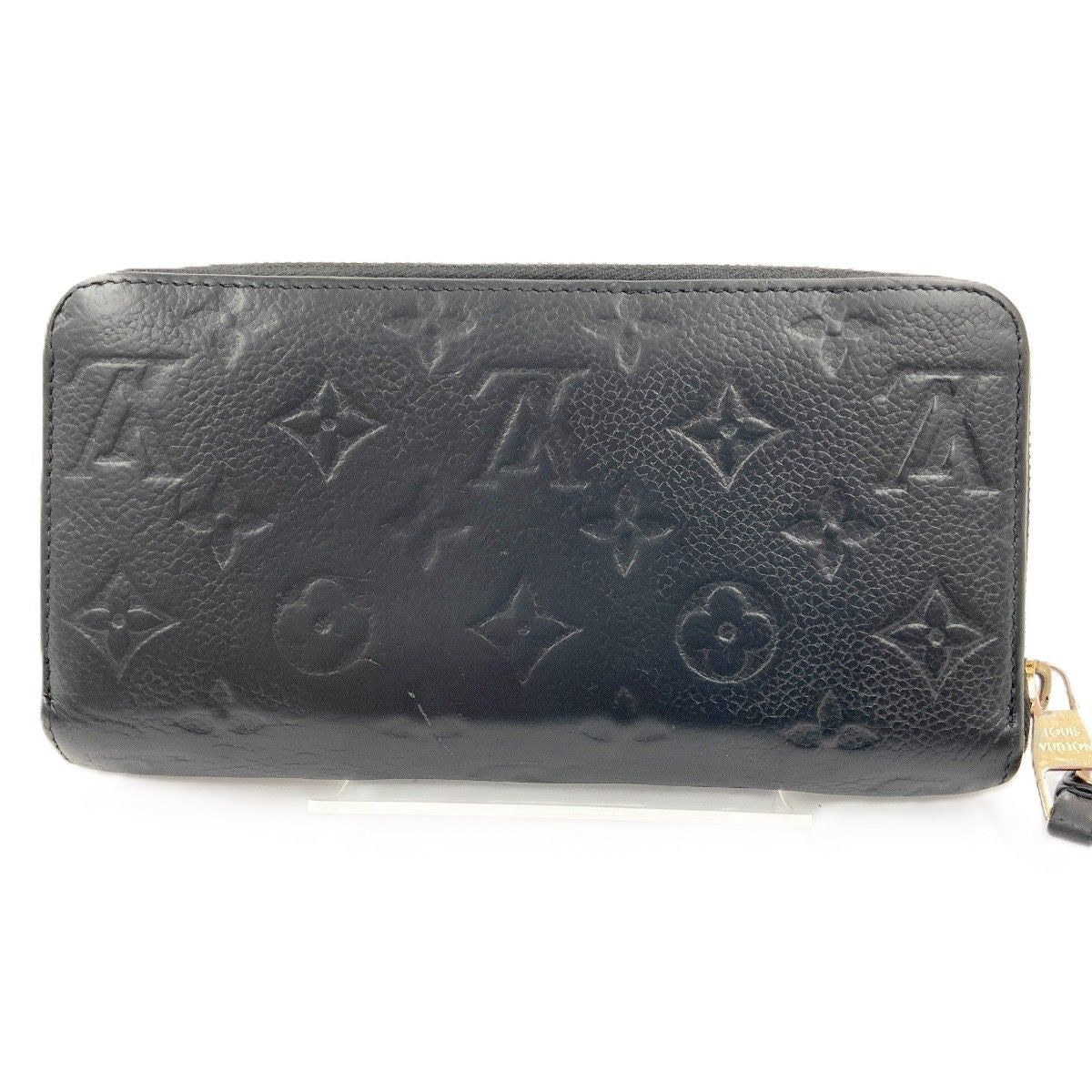 Louis Vuitton Monogram Empreinte Zippy Wallet Zip Around Black