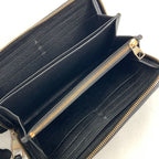 Louis Vuitton Monogram Empreinte Zippy Wallet Zip Around Black — view 5