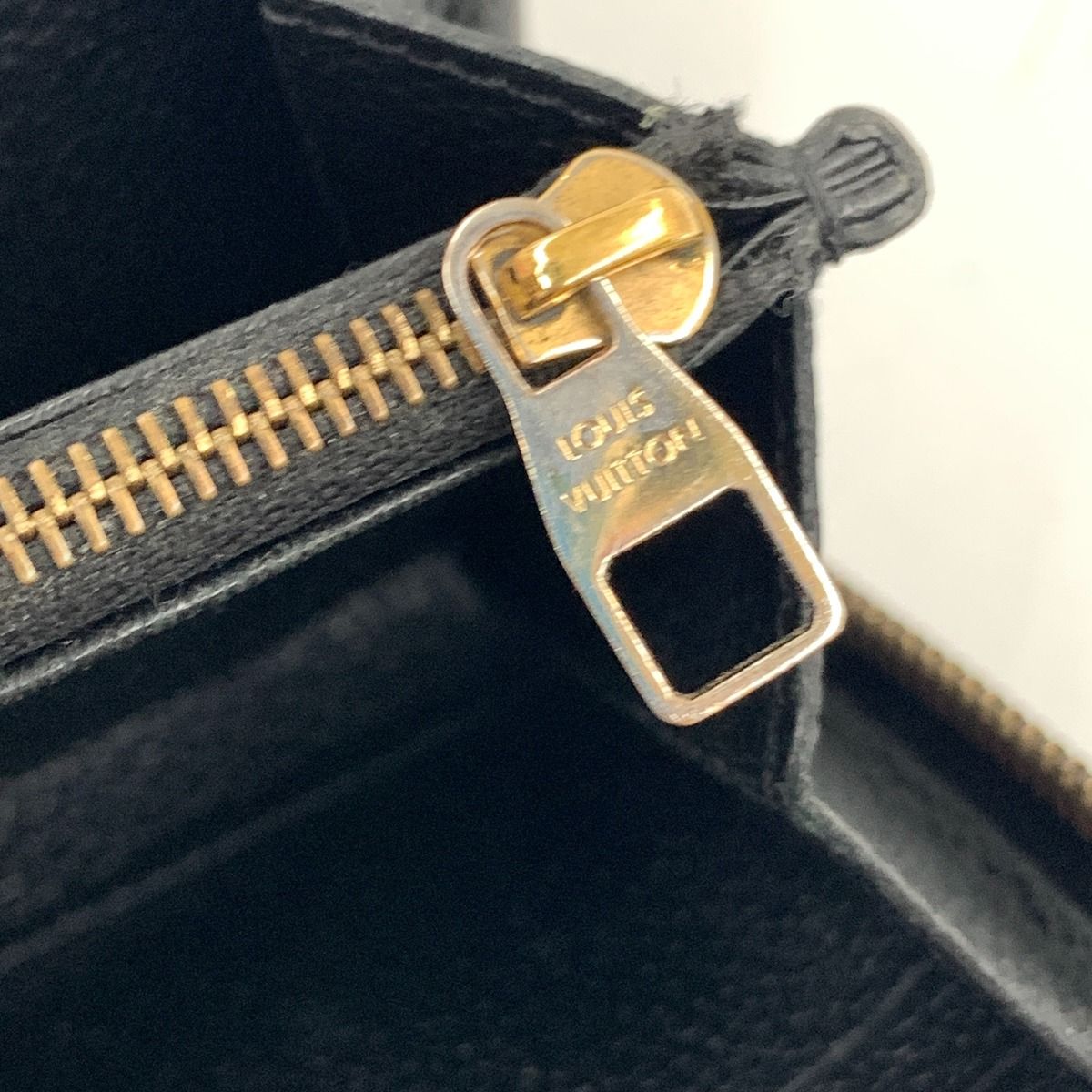 Louis Vuitton Monogram Empreinte Zippy Wallet Zip Around Black — view 6