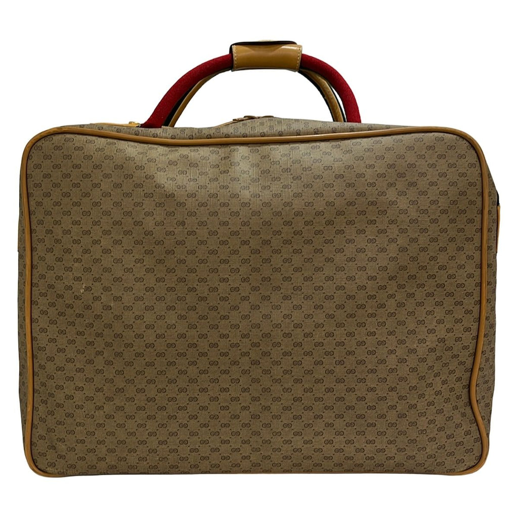 Gucci Boston Bag Vintage Micro GG Sherry Brown Light Multi Leather — view 3