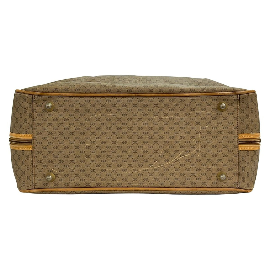 Gucci Boston Bag Vintage Micro GG Sherry Brown Light Multi Leather — view 5