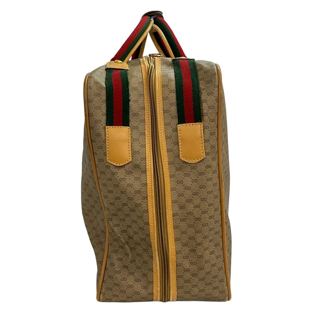 Gucci Boston Bag Vintage Micro GG Sherry Brown Light Multi Leather — view 4